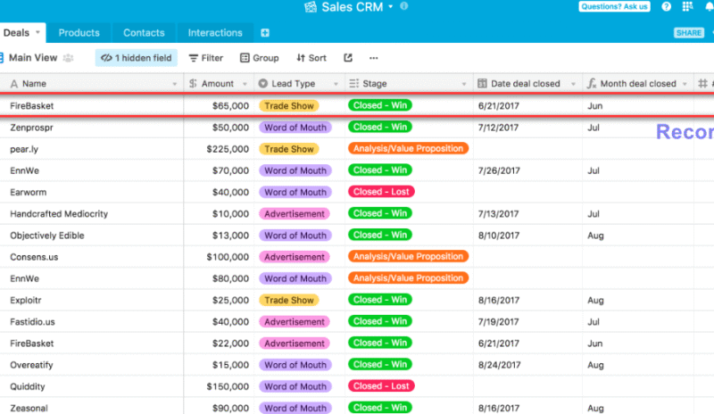 Airtable을 데이터베이스로 활용하는 실무 팁