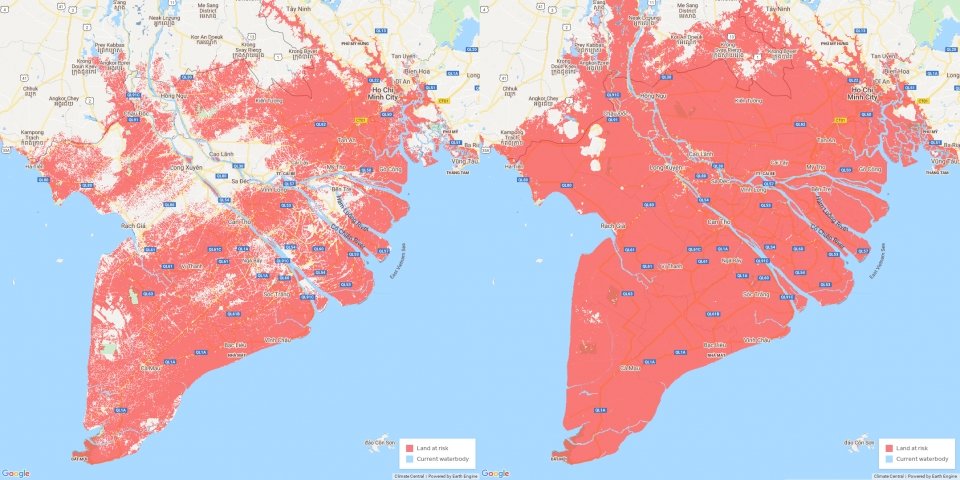 물에 잠긴 도시들: 미래의 세계 해안 지도 변화와 주요 위협 지역 분석