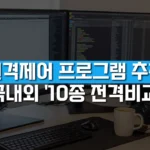 원격 제어 소프트웨어 비교: 팀뷰어 vs 애니데스크