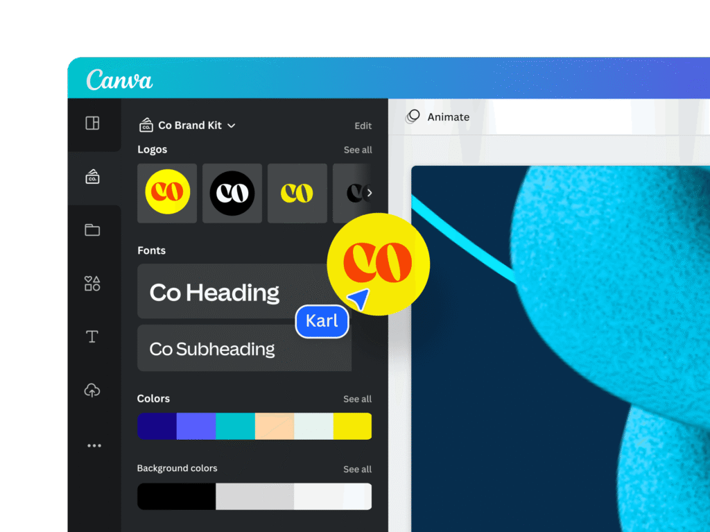 캔바(Canva) 프로 기업용 기능: 브랜드 키트 활용